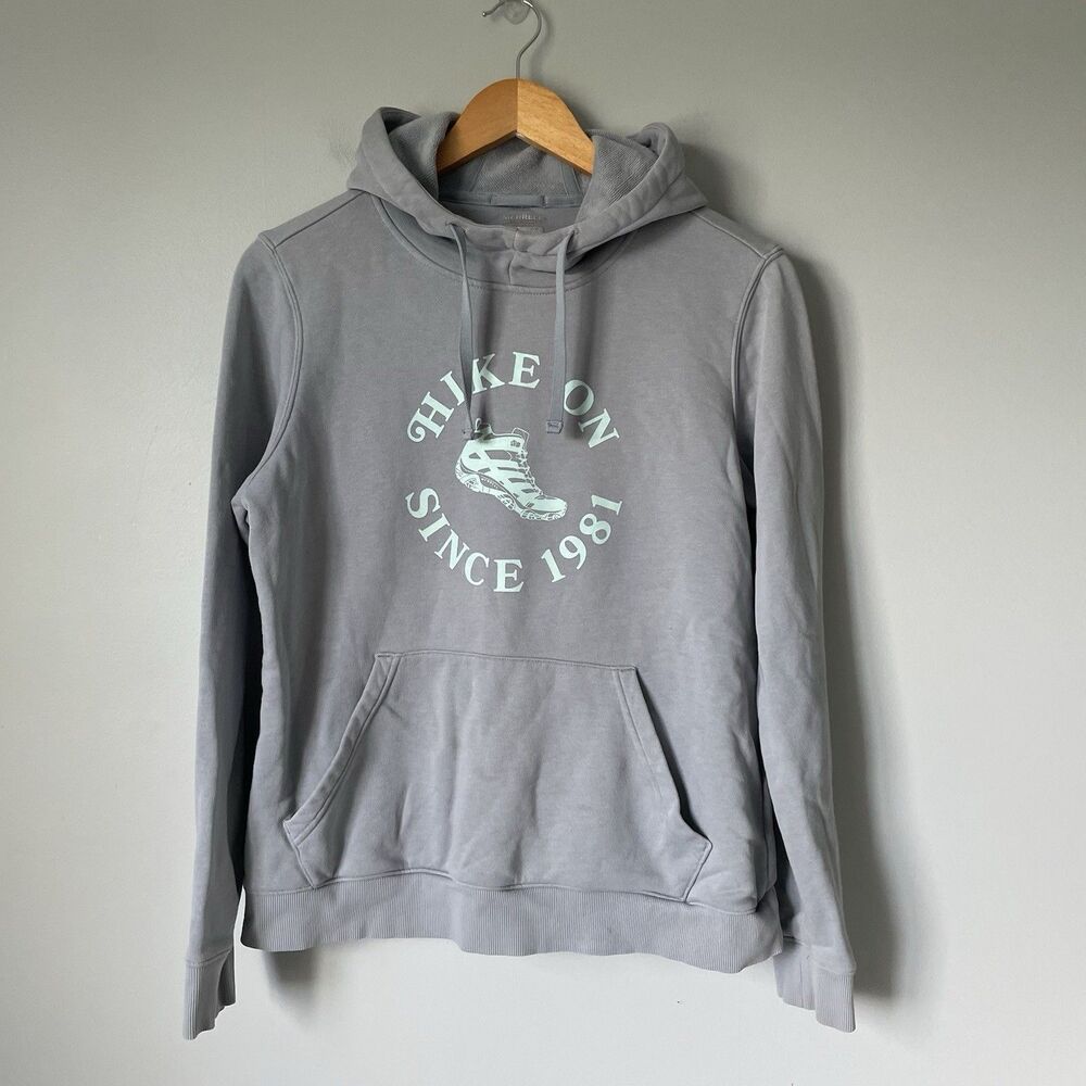 Merrell 'Hike On Since 1981' Hoodie Sweatshirt Gorpcore Blue Women's Size Medium